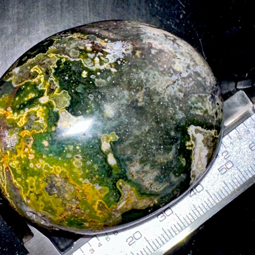 Ocean jasper pillow stone Large palm stone SALE